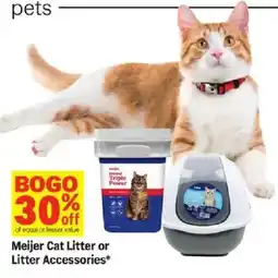 Meijer Meijer Cat Litter or Litter Accessories offer