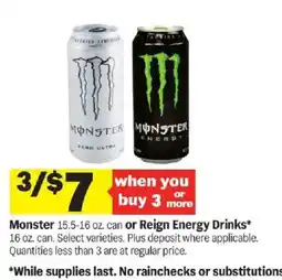 Meijer Monster Energy Drinks offer