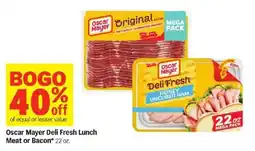 Meijer Oscar Mayer Deli Fresh Lunch Meat or Bacon offer