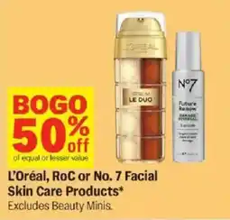 Meijer L'Oréal, RoC or No. 7 Facial Skin Care Products offer