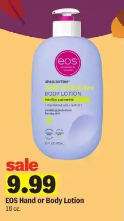 Meijer Eos Hand or Body Lotion offer