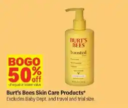 Meijer Burt's Bees Skin Care Products offer