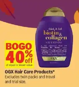 Meijer Ogx Hair Care Products offer