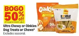 Meijer Ultra Chewy or Oinkies Dog Treats or Chews offer