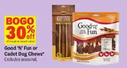 Meijer Good 'N' Fun or Cadet Dog Chews offer