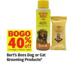 Meijer Burt's Bees Dog or Cat Grooming Products offer