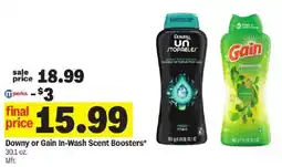 Meijer Downy or Gain In-Wash Scent Boosters offer