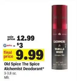 Meijer Old Spice The Spice Alchemist Deodorant offer