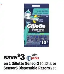 Meijer Gillette Sensor2 Disposable Razors offer