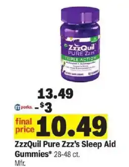 Meijer ZzzQuil Pure Zzz's Sleep Aid Gummies offer