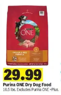 Meijer Purina ONE Dry Dog Food offer