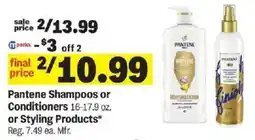 Meijer Pantene shampoos or conditioners or styling products offer