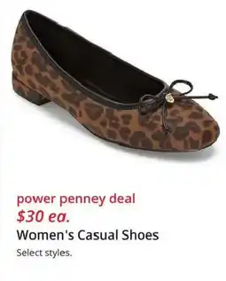 JC Penney Power Penney Deal Women's Casual Shoes offer