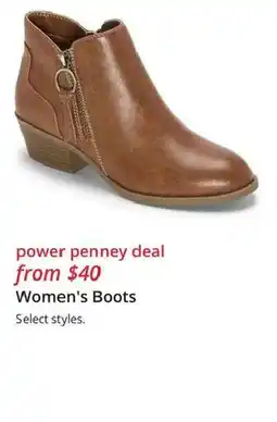 JC Penney Power Penney Deal Women's Boots offer