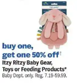 Meijer Itzy Ritzy Baby Gear, Toys or Feeding Products offer