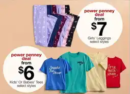 JC Penney Power Penney Deal Girls' Leggings offer