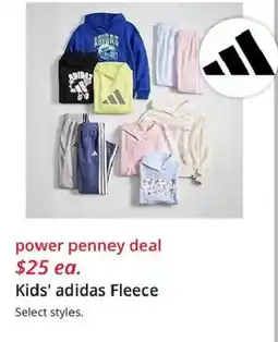 JC Penney Kids' adidas Fleece offer