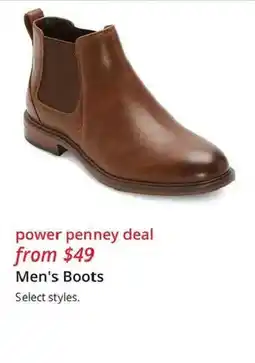 JC Penney Power Penney Deal Men's Boots offer