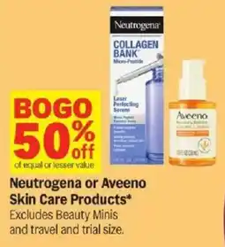 Meijer Neutrogena or Aveeno Skin Care Products offer