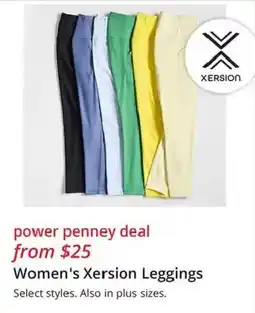 JC Penney Women's Xersion Leggings offer