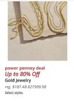 JC Penney Gold Jewelry offer