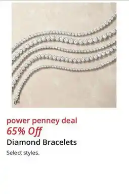 JC Penney Diamond Bracelets offer