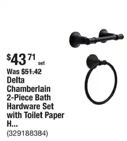 The Home Depot Delta chamberlain 2-piece bath hardware set with toilet paper h... offer