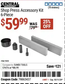 Harbor Freight Tools Shop Press Accessory Kit offer