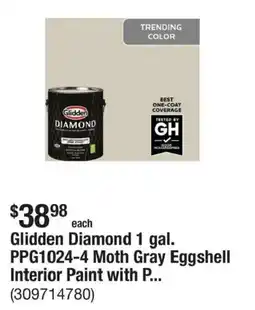 The Home Depot Glidden Diamond Interior Paint offer