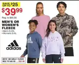 Dunham's Sports Adidas men's or women's fleece offer