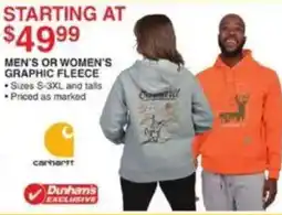 Dunham's Sports Carhartt graphic fleece offer