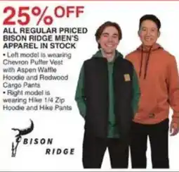 Dunham's Sports Bison Ridge Men's Apparel offer