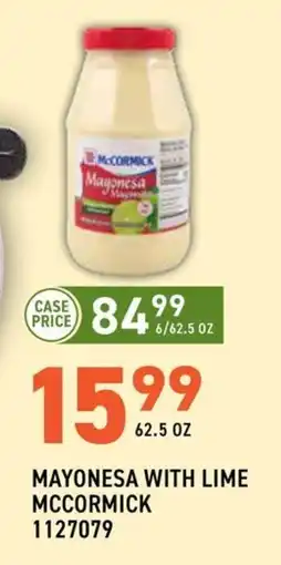 US Foods Chef's Store Mayonesa with Lime McCormick offer