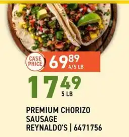 US Foods Chef's Store Premium Chorizo Sausage Reynaldo's offer