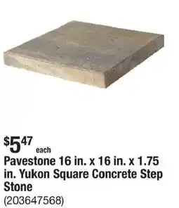 The Home Depot Yukon Square Concrete Step Stone offer
