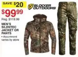 Dunham's Sports Blocker Outdoors Men's Silentec Jacket or Pants offer