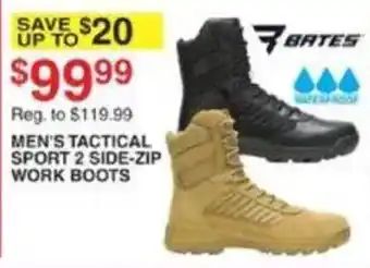 Bates Men's Tactical Sport 2 Side-Zip Work Boots