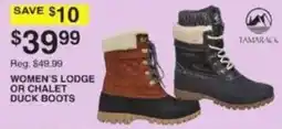 Dunham's Sports Tamarack Women's Lodge or Chalet Duck Boots offer