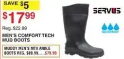 Dunham's Sports Servus men's comfort tech mud boots offer