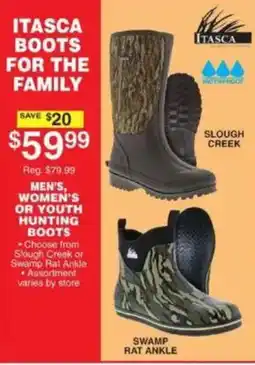 Dunham's Sports Itasca boots for the family offer