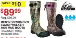 Dunham's Sports Itasca men's or women's swampwalker 1000 mud boots offer