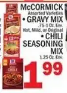 Ctown McCormick assorted varieties gravy mix chili seasoning mix offer