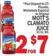 Ctown Mott's Clamato Juice offer