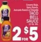 Ctown Taco Bell Sauce offer