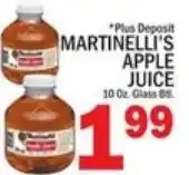 Ctown Martinelli's apple juice offer