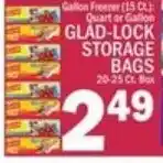 Ctown Glad-lock storage bags offer