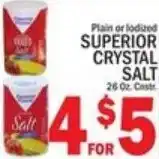 Ctown Superior crystal salt offer