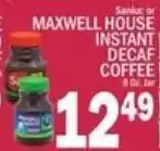 Ctown Maxwell House instant decaf coffee offer