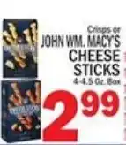 Ctown John wm. macy's cheese sticks offer
