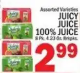 Ctown Juicy Juice 100% juice offer